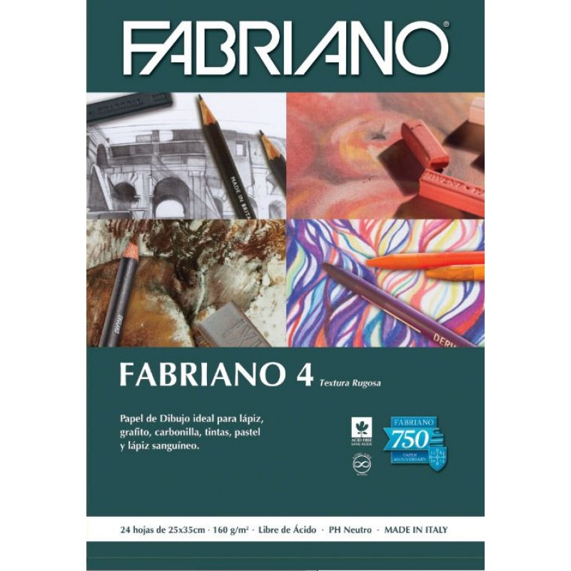 BLOCK FABRIANO 4 25X35 160G x24H BLOCK FABRIANO 4 25X35 160G x24H