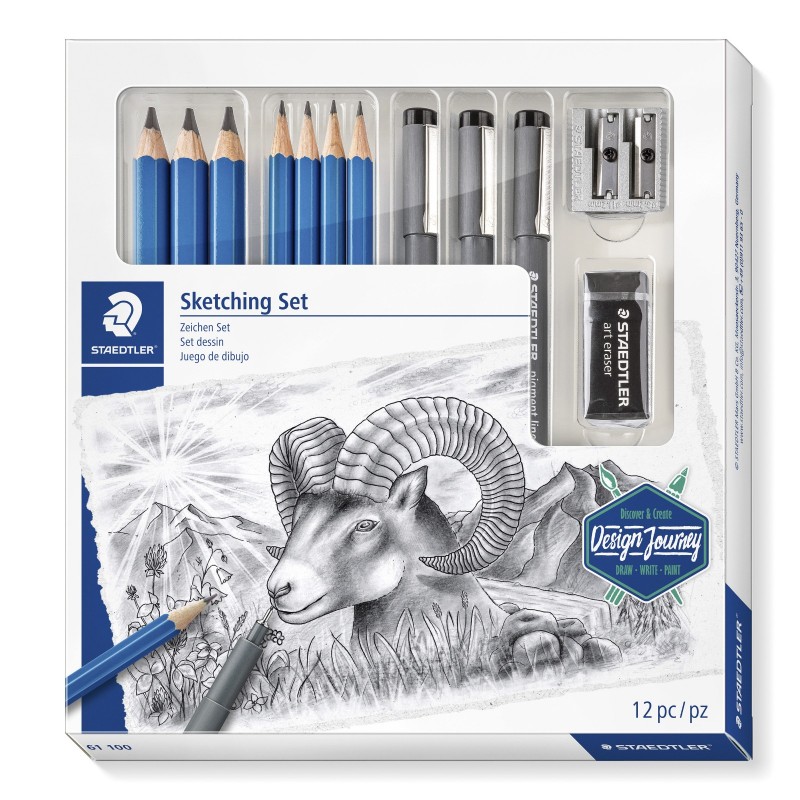 Set Dibujo Bocetos Staedtler X 12 Piezas Set Dibujo Bocetos Staedtler X 12 Piezas