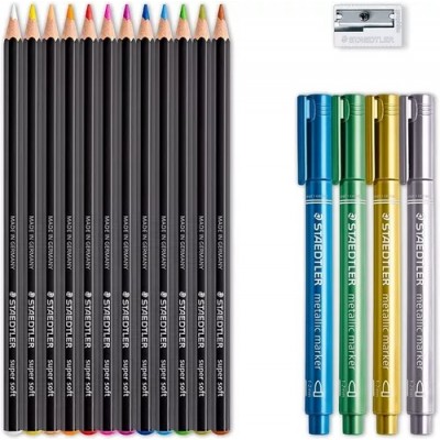Set Blanco Y Negro Staedtler X 17 Piezas