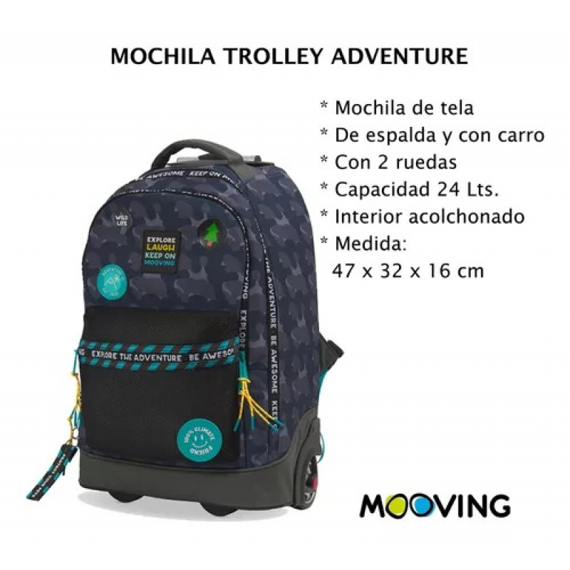 MOCHILA MOOVING 1610124 CARRO ADVENTURE