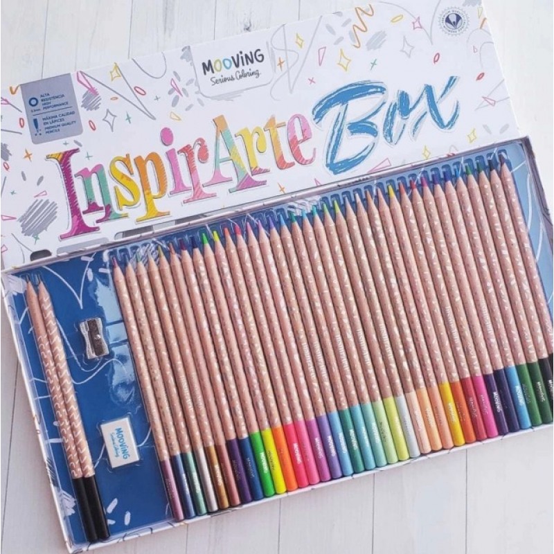 LAPICES MOOVING INSPIRARTE BOX X40 PIEZAS LAPICES MOOVING INSPIRARTE BOX X40 PIEZAS