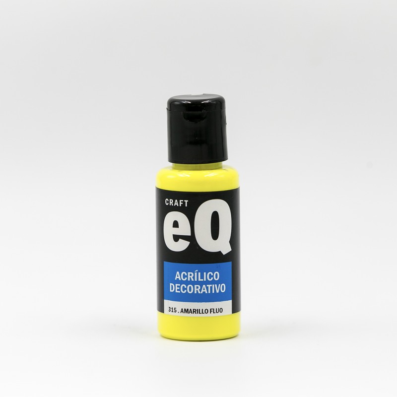 ACRILICO EQ DECORATIVO X50CC. 315 AMARILLO FLUO ACRILICO EQ DECORATIVO X50CC. 315 AMARILLO FLUO