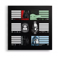 ETIQUETAS ESCOLARES MOOVING 1301245 X12 UNID STAR WARS
