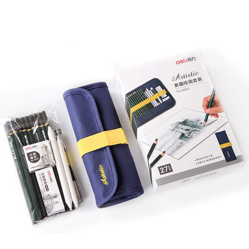 SET DE DIBUJO DELI 58125 ESTUCHE X 26PZ SET DE DIBUJO DELI 58125 ESTUCHE X 26PZ