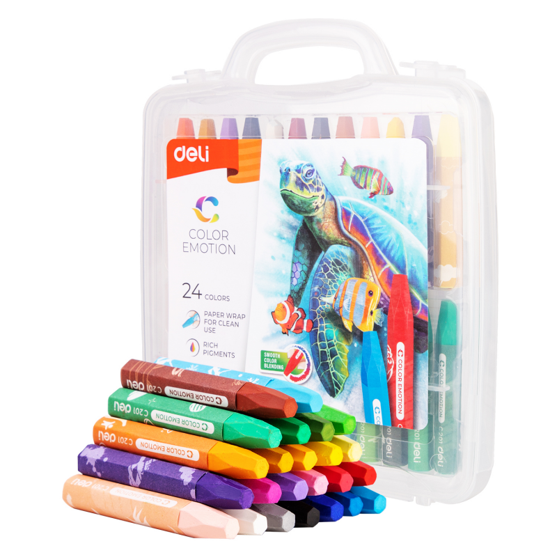SET DELI COLOR EMOTION OLEO PASTEL X24 VALIJA SET DELI COLOR EMOTION OLEO PASTEL X24 VALIJA