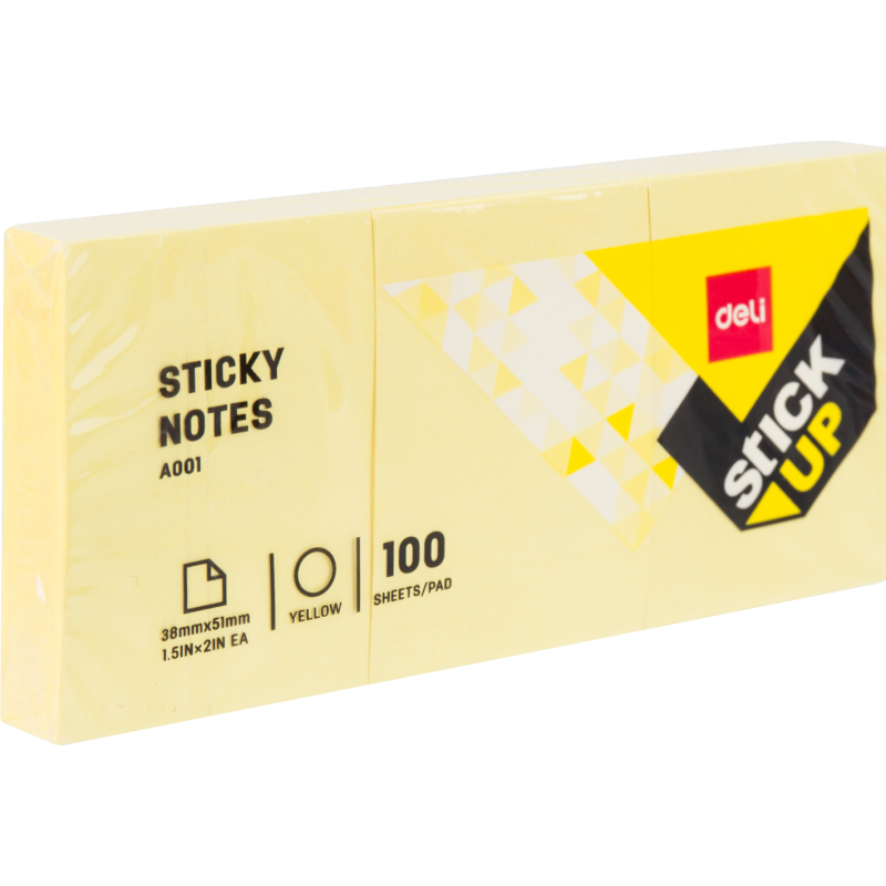 TACO DELI NOTAS ADHESIVAS 38X51MM X 100HJS X3UN TACO DELI NOTAS ADHESIVAS 38X51MM X 100HJS X3UN