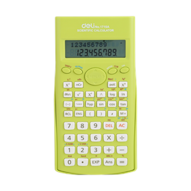 CALCULADORA CIENTIFICA DELI CORE 1710 240 FUNC. VERDE CALCULADORA CIENTIFICA DELI CORE 1710 240 FUNC. VERDE