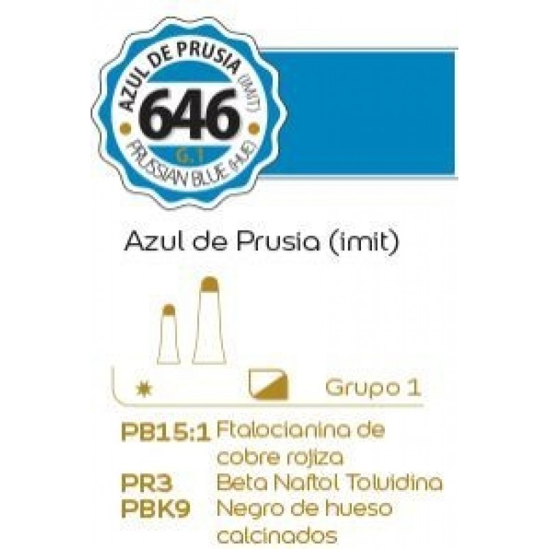 OLEO ALBA 646 18 ML AZUL DE PRUSIA IMIT.