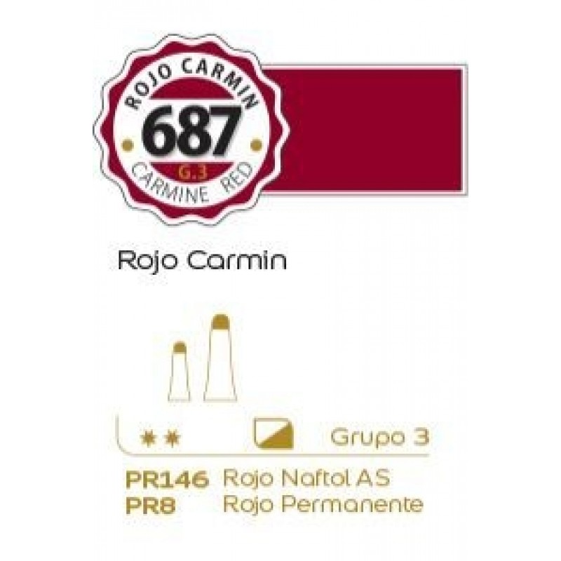 OLEO ALBA 687 60 ML ROJO CARMIN OLEO ALBA 687 60 ML ROJO CARMIN