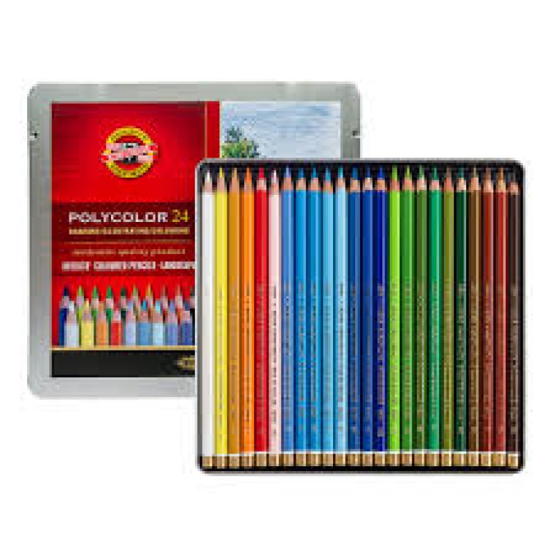 LAPICES KOH I NOOR POLYCOLOR X 24 LAPICES KOH I NOOR POLYCOLOR X 24