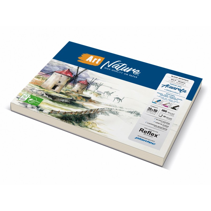 Block de dibujo Plantec 35x50 300 gms Block de dibujo Plantec 35x50 300 gms