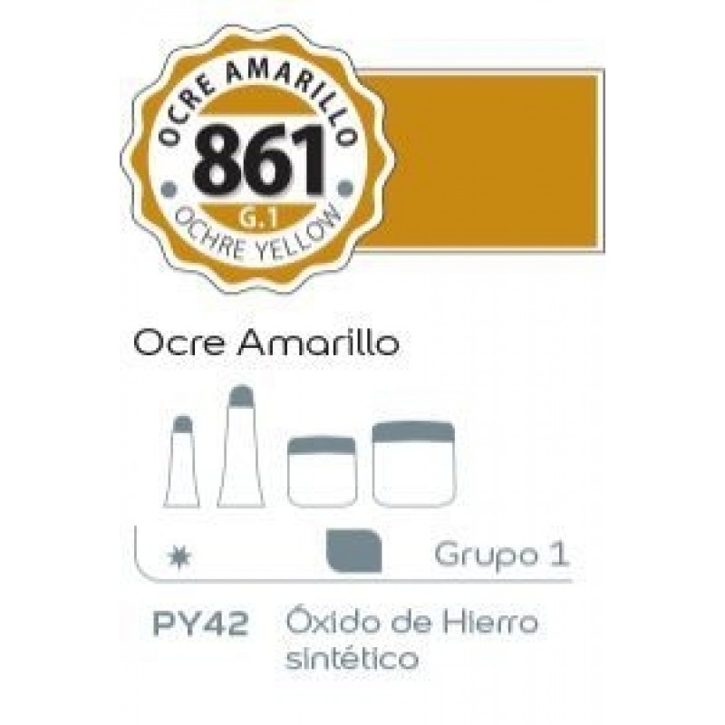 ACRILICO ALBA 861 18 ML OCRE AMARILLO ACRILICO ALBA 861 18 ML OCRE AMARILLO