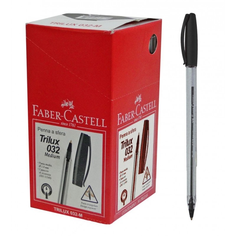 Boligrafo Faber Castell Trilux Negro Boligrafo Faber Castell Trilux Negro