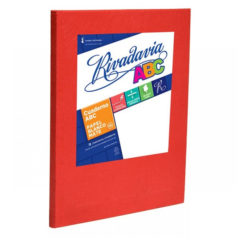 CUADERNO RIVADAVIA ABC 50HJS ROJO CUADERNO RIVADAVIA ABC 50HJS ROJO