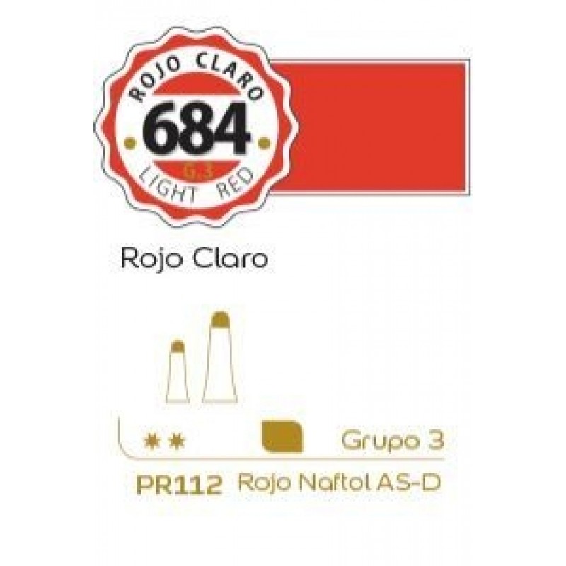 OLEO ALBA 684 18 ML ROJO CLARO OLEO ALBA 684 18 ML ROJO CLARO