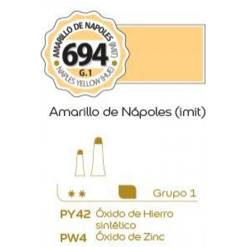 OLEO ALBA 694 18 ML AMARILLO DE NAPOLES OLEO ALBA 694 18 ML AMARILLO DE NAPOLES