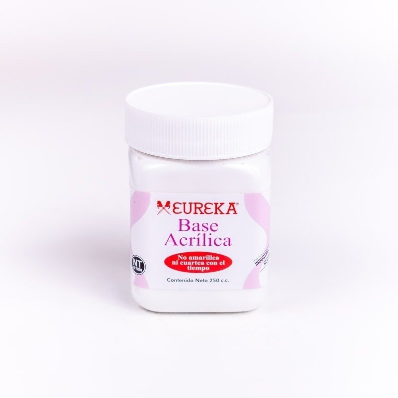 Base acrilica Eureka x 250 cc. Base acrilica Eureka x 250 cc.