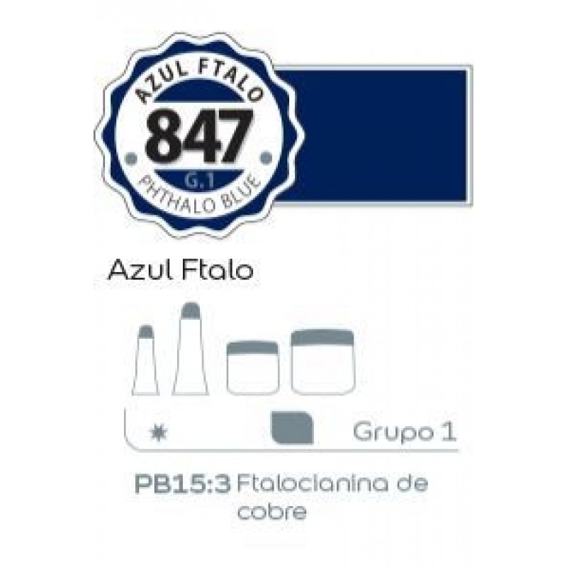 ACRILICO ALBA 847 18 ML AZUL FTALO ACRILICO ALBA 847 18 ML AZUL FTALO