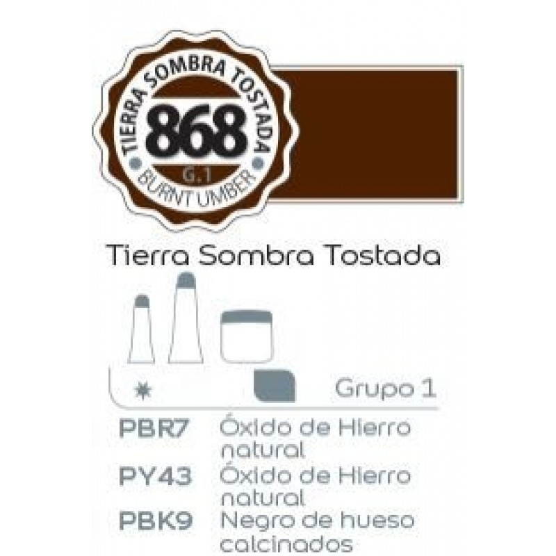 ACRILICO ALBA 868 18 ML TIERRA SOMBRA TOSTADA ACRILICO ALBA 868 18 ML TIERRA SOMBRA TOSTADA