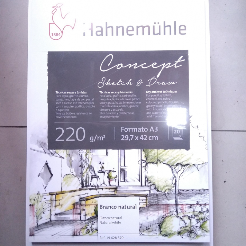 BLOCK HAHNEMUHLE CONCEPT A3 20 HJS