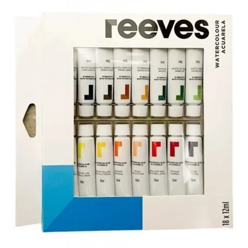 SET ACUARELA REEVES X 18 POMOS SET ACUARELA REEVES X 18 POMOS
