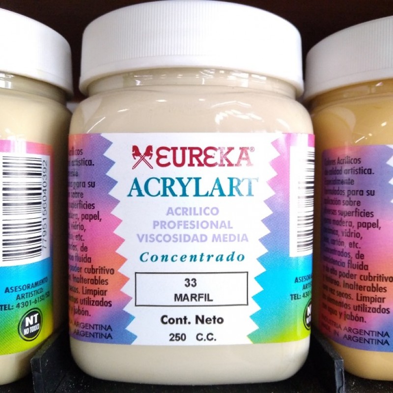 ACRILICO EUREKA X 250 CC MARFIL
