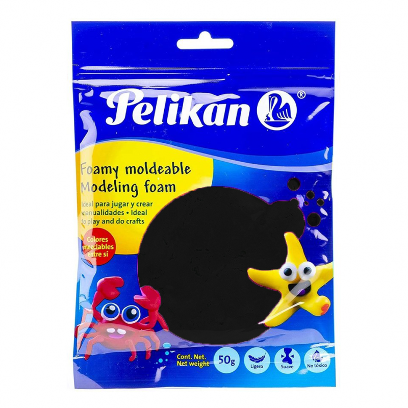 FOAMY MODELABLE PELIKAN 50 GR NEGRO FOAMY MODELABLE PELIKAN 50 GR NEGRO