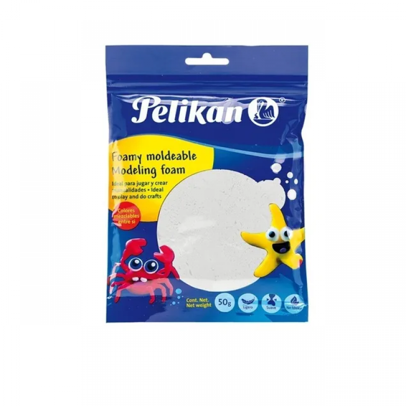 FOAMY MOLDEABLE PELIKAN 50 GR BLANCO FOAMY MOLDEABLE PELIKAN 50 GR BLANCO