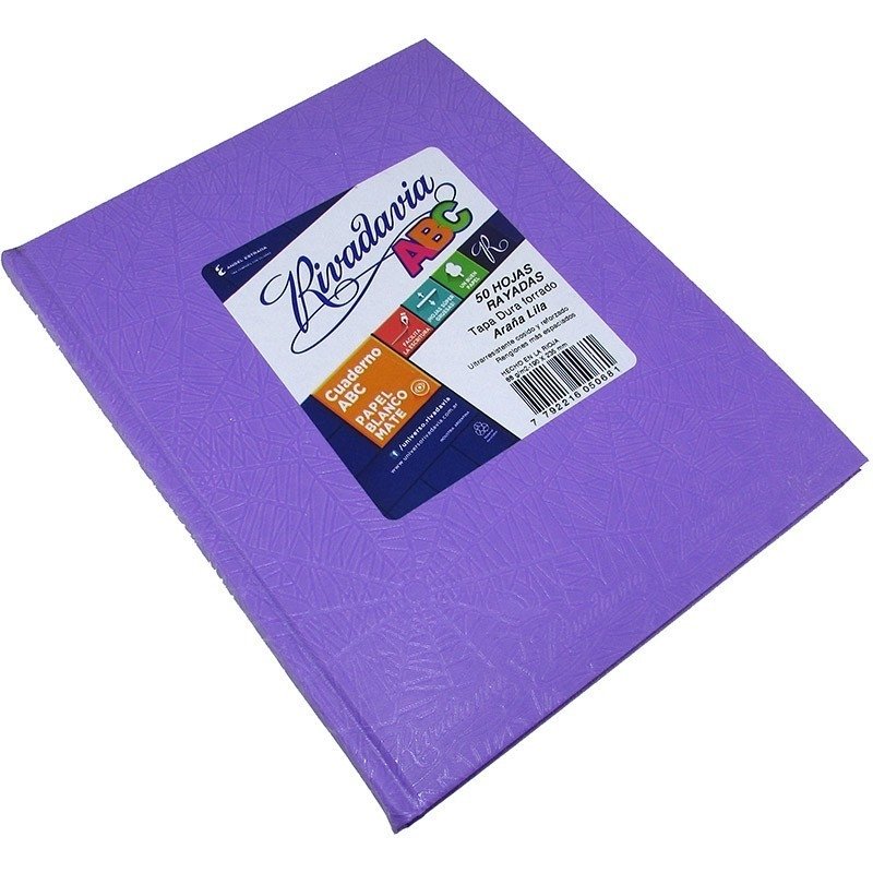 CUADERNO RIVADAVIA ABC 50HJS LILA CUADERNO RIVADAVIA ABC 50HJS LILA