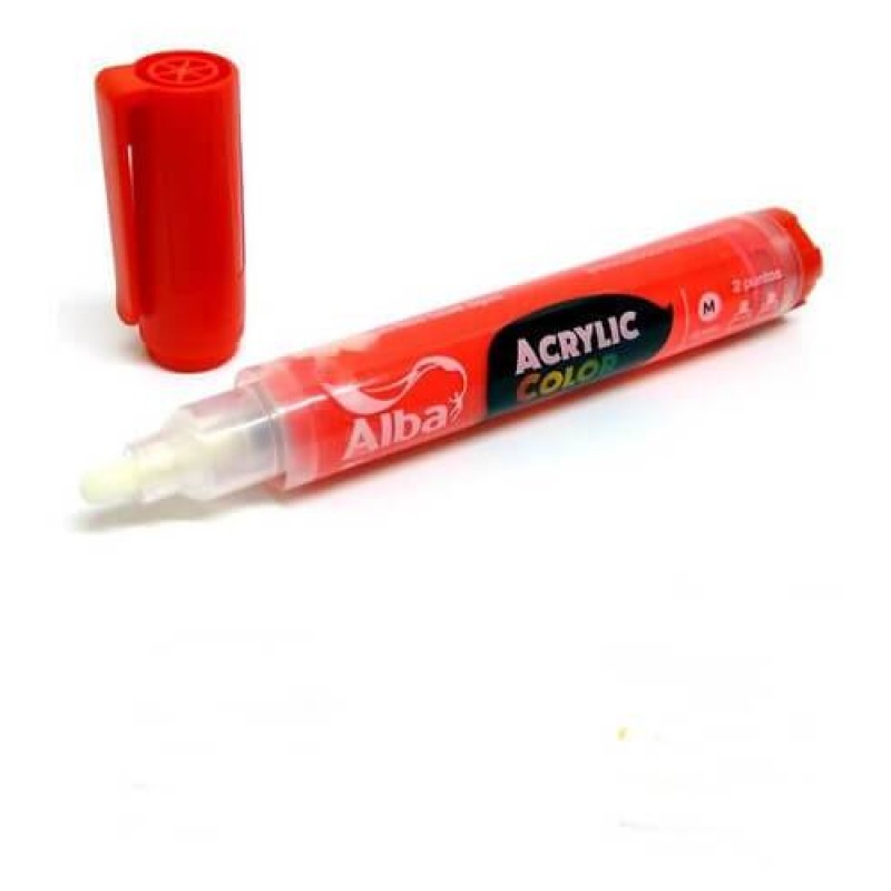 MARCADOR ALBA ACRYLIC M 486 ROJO 4 MM MARCADOR ALBA ACRYLIC M 486 ROJO 4 MM