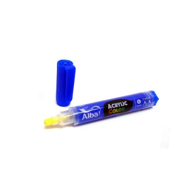 MARCADOR ALBA ACRYLIC L 445 AZUL ULTRAMAR 6 MM MARCADOR ALBA ACRYLIC L 445 AZUL ULTRAMAR 6 MM