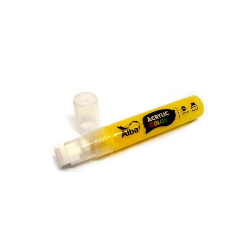 MARCADOR ALBA ACRYLIC XL 474 AMARILLO MEDIANO 15 MM MARCADOR ALBA ACRYLIC XL 474 AMARILLO MEDIANO 15 MM