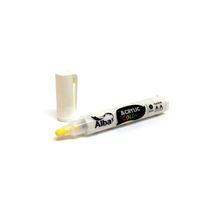 MARCADOR ALBA ACRYLIC L 410 BLANCO 6 MM MARCADOR ALBA ACRYLIC L 410 BLANCO 6 MM