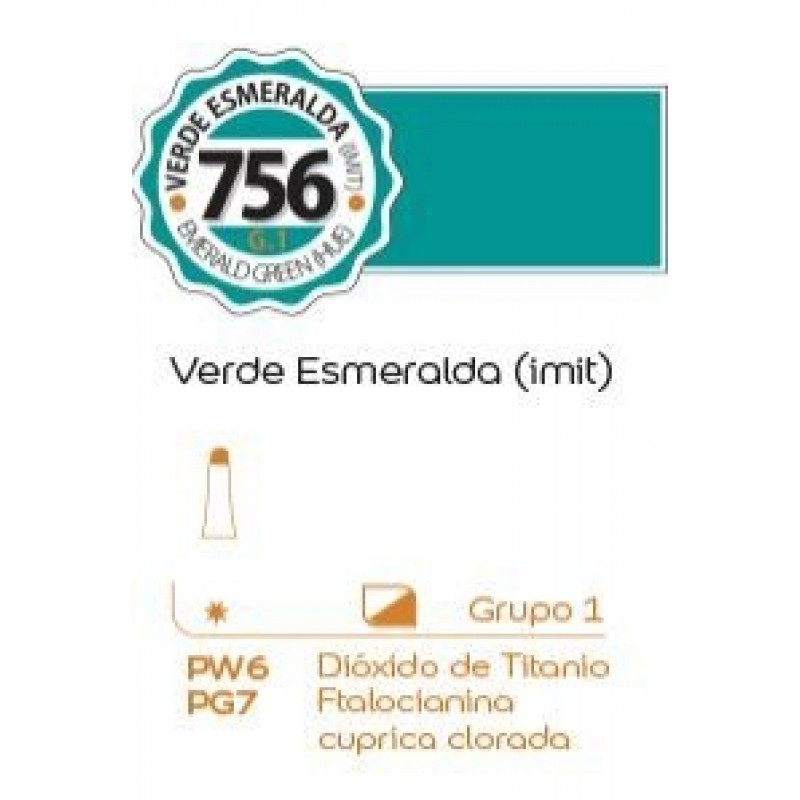 TEMPERA ALBA 756 VERDE ESMERALDA IMIT