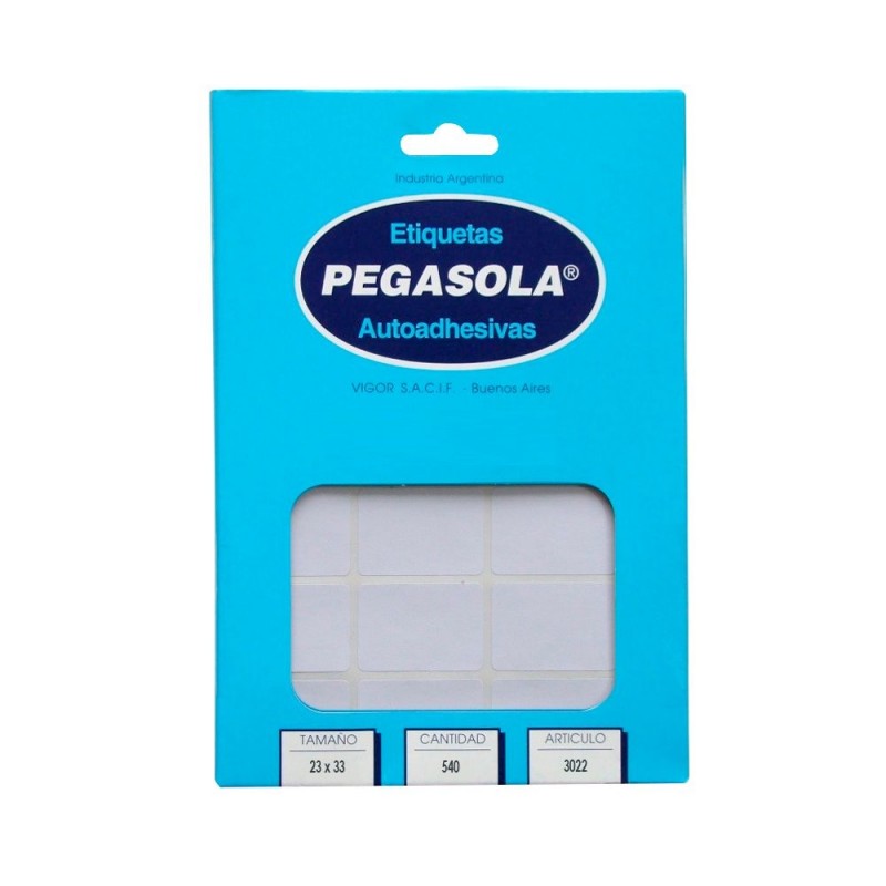Etiquetas Pegasola 3012 8x20 mm Etiquetas Pegasola 3012 8x20 mm