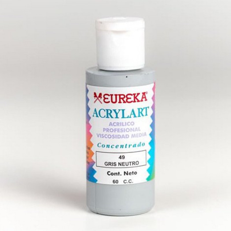 Acrilico Eureka x 60 cc Gris Neutro Acrilico Eureka x 60 cc Gris Neutro