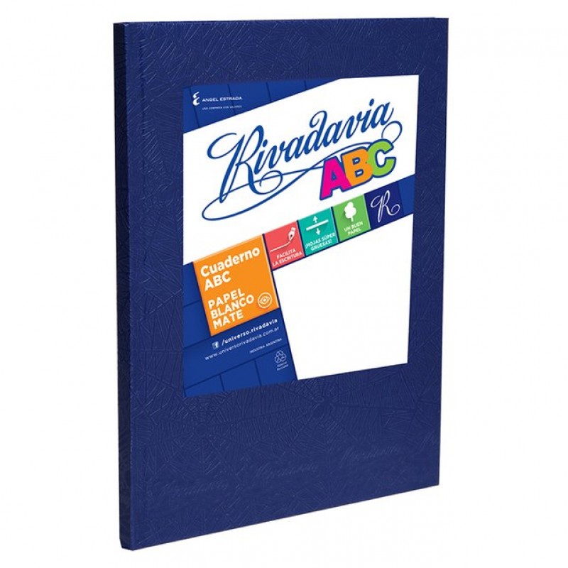CUADERNO RIVADAVIA ABC 98HJS AZUL CUADERNO RIVADAVIA ABC 98HJS AZUL