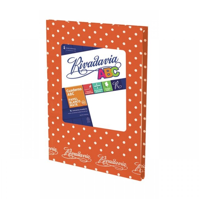 CUADERNO RIVADAVIA ABC 50HJS NARANJA LUNA CUADERNO RIVADAVIA ABC 50HJS NARANJA LUNA