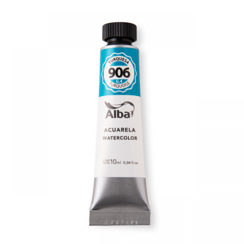 ACUARELA ALBA 906 TURQUESA PROF 10ML ACUARELA ALBA 906 TURQUESA PROF 10ML