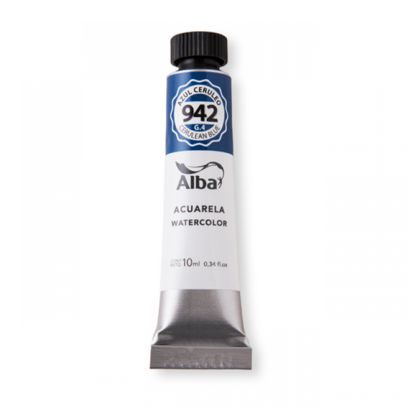 ACUARELA ALBA 942 AZUL CERULEO PROF 10ML ACUARELA ALBA 942 AZUL CERULEO PROF 10ML