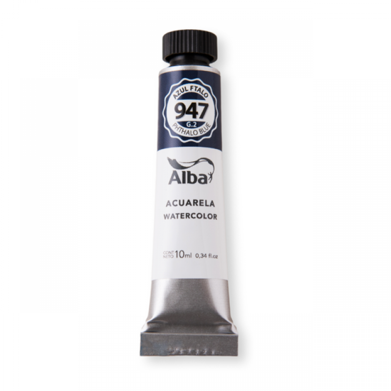 ACUARELA ALBA 947 AZUL FTALO PROF 10ML ACUARELA ALBA 947 AZUL FTALO PROF 10ML