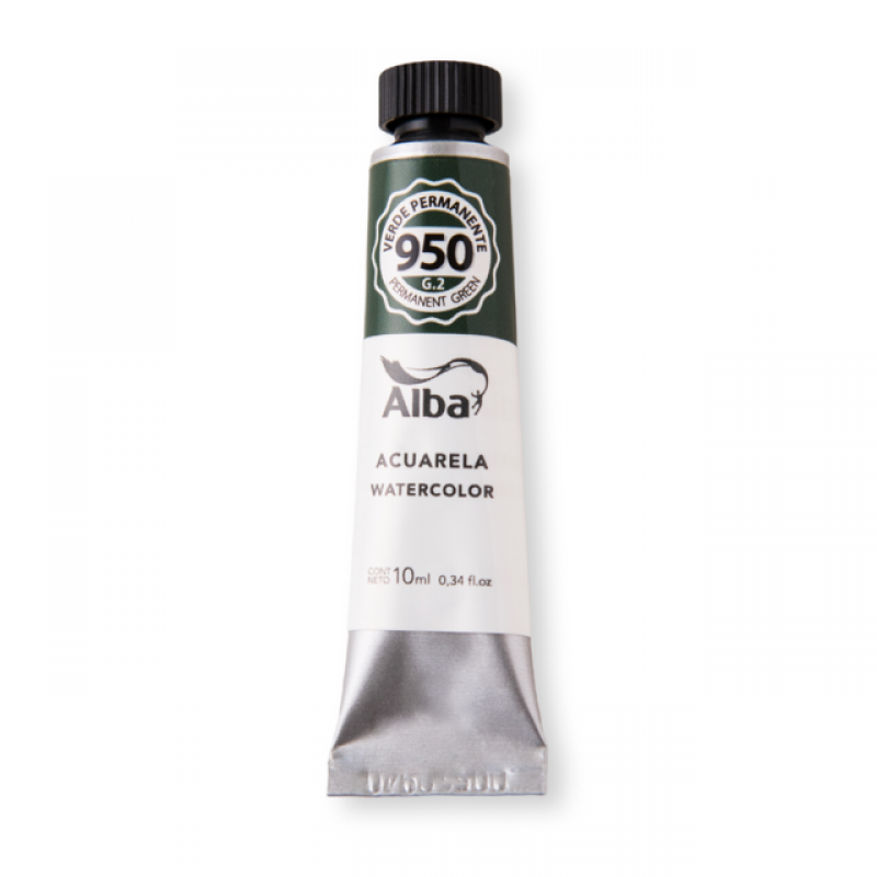 ACUARELA ALBA 950 VERDE PERMANENETE PROF 10ML ACUARELA ALBA 950 VERDE PERMANENETE PROF 10ML