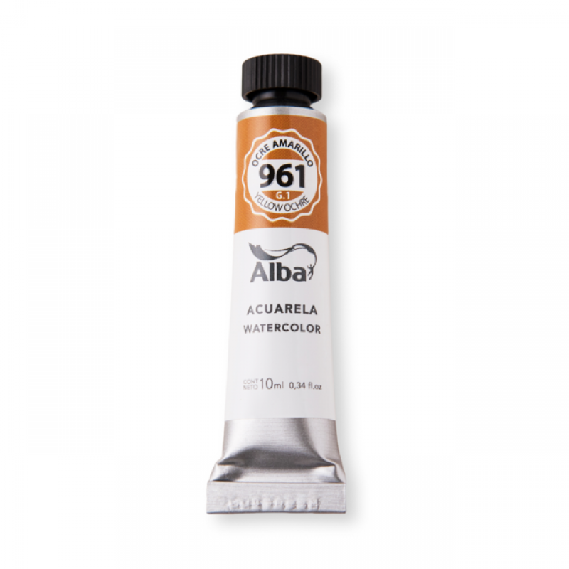 ACUARELA ALBA 961 OCRE AMARILLO PROF 10 ML ACUARELA ALBA 961 OCRE AMARILLO PROF 10 ML