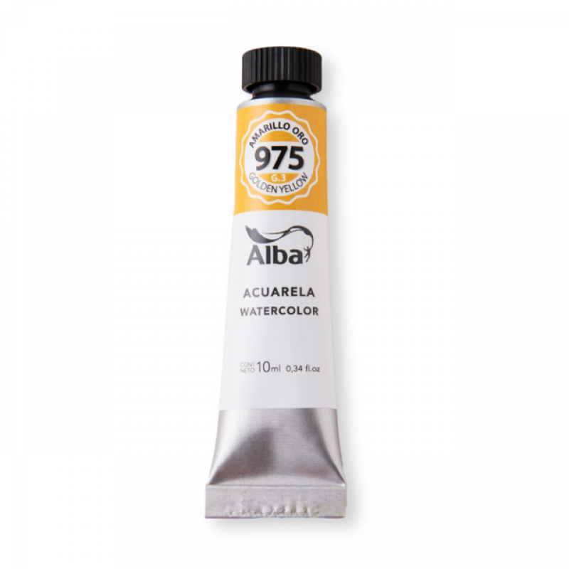 ACUARELA ALBA 975 AMARILLO ORO PROF 10 ML ACUARELA ALBA 975 AMARILLO ORO PROF 10 ML