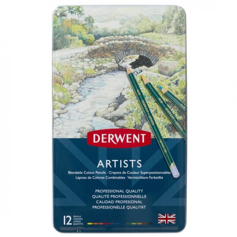 LAPICES DERWENT ARTIST X 12 COLORES