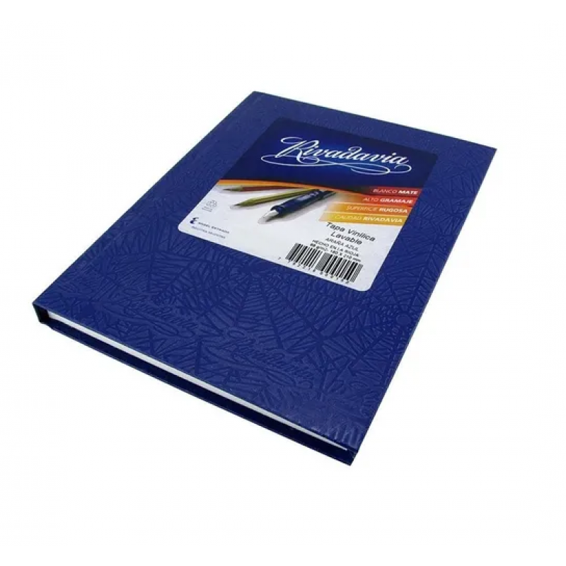 CUADERNO RIVADAVIA 50HJS AZUL CUADRO