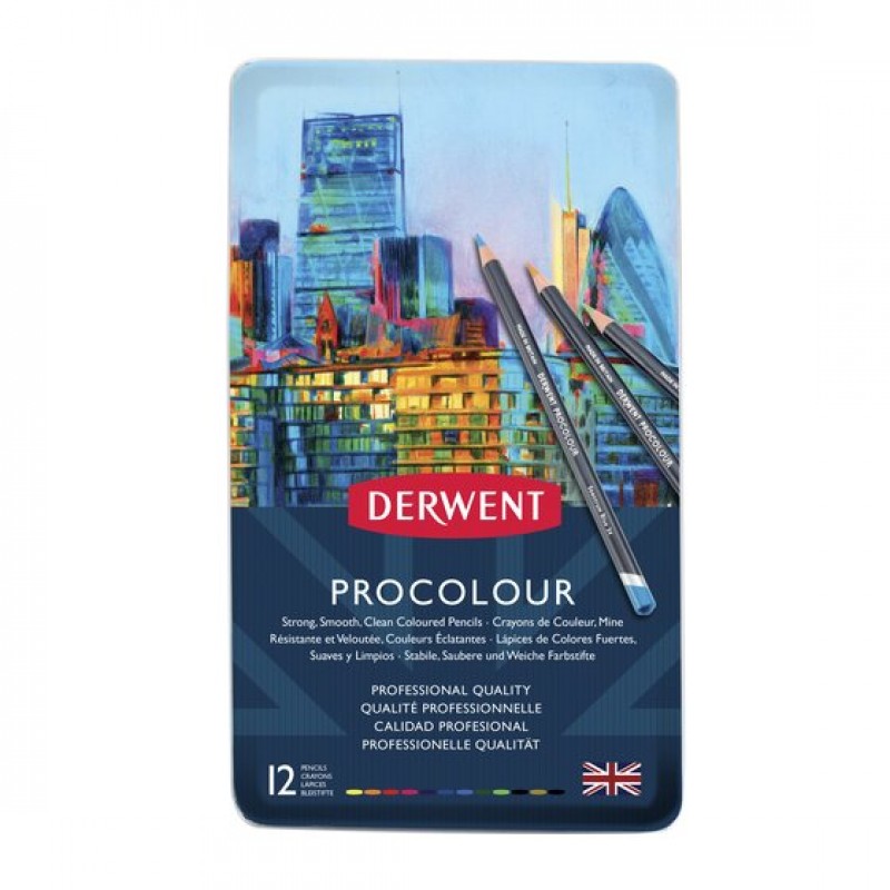 LAPICES DERWENT PROCOLOUR X 12 LAPICES DERWENT PROCOLOUR X 12