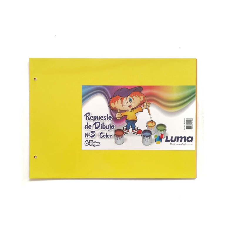 REPUESTO LUMA Nº5 COLOR 6 HOJAS