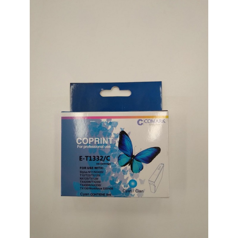 Cartucho de tinta Coprint Epson 133 Cian Cartucho de tinta Coprint Epson 133 Cian