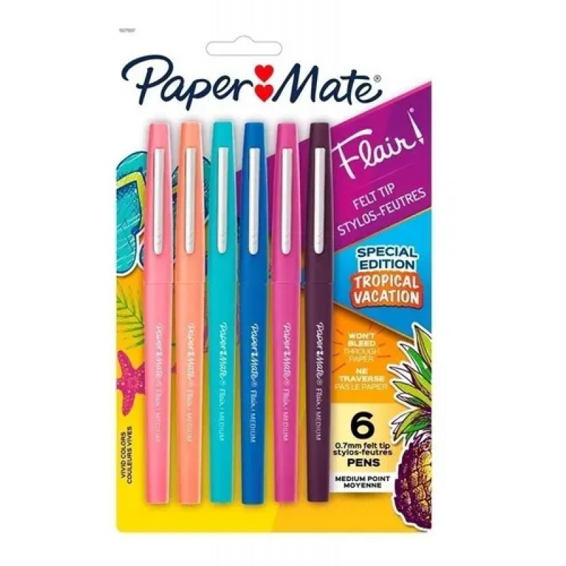 MARCADORES PAPER MATE FLAIR X 6 SCENTED PERFUMADOS MARCADORES PAPER MATE FLAIR X 6 SCENTED PERFUMADOS